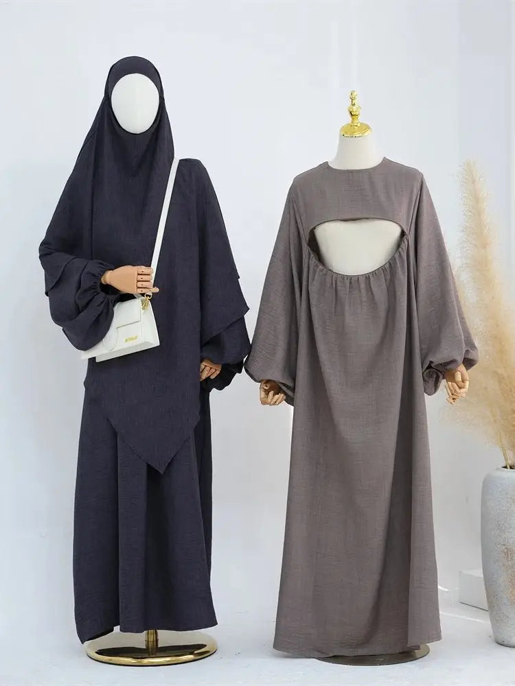 Cralom Ramadan Nursing Outfit Set for Muslim Women