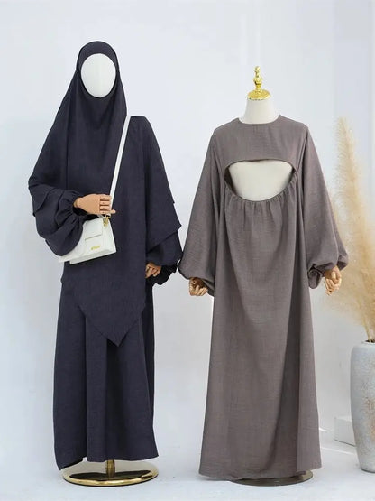 Cralom Ramadan Nursing Outfit Set for Muslim Women