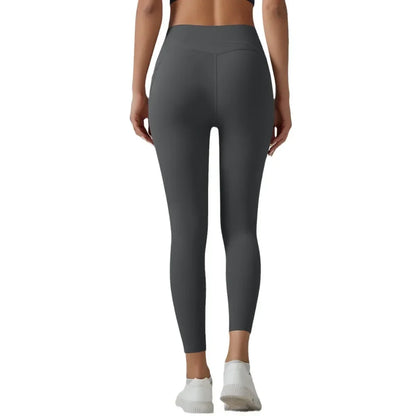 Cralom High Waist Yoga Pants with Side Pockets & Hip Scrunch