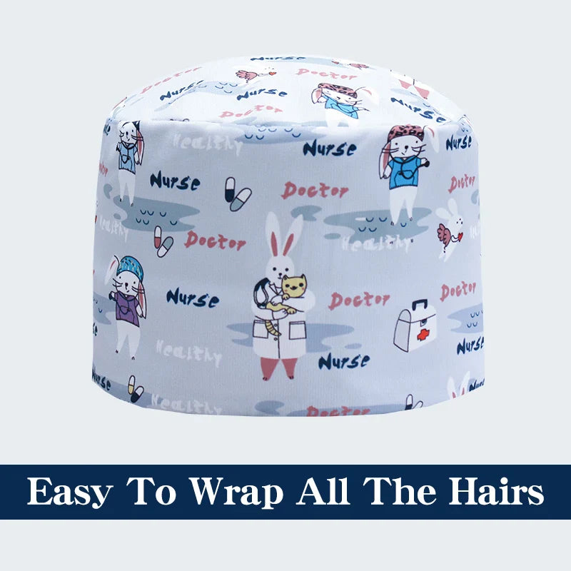 Cralom Long Hair Surgical Caps for Professionals and Chefs