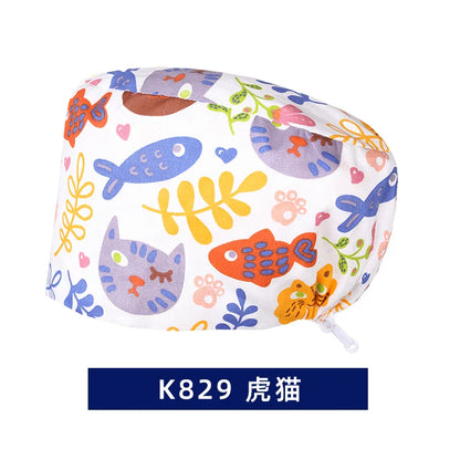 Cralom Cotton Scrub Caps - Unisex Nursing Surgical Medical Hat for Stylish Professionals