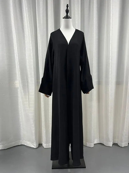 Cralom Open Kimono Dubai Abaya Kaftan Dress for Women