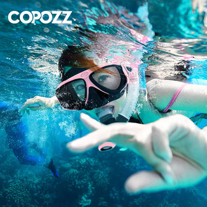 Cralom 2024 Diving Mask Set for Adults - Anti-Fog Goggles, Snorkel Tube