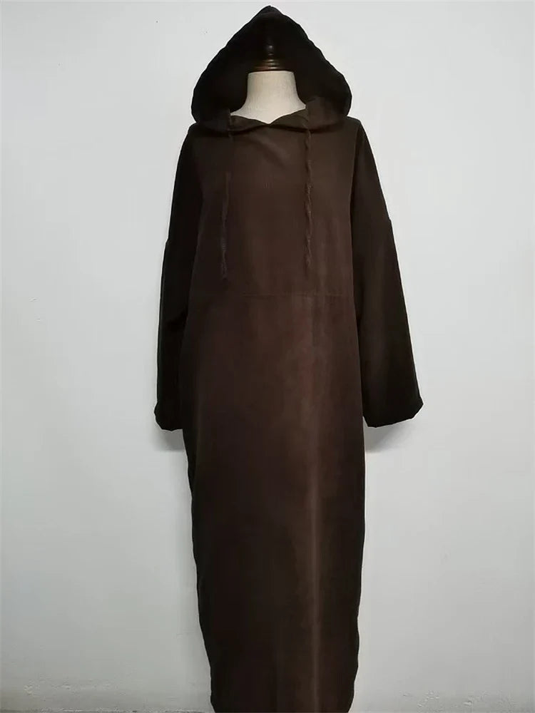 Cralom Modest Muslim Abaya Caftan Robe for Women